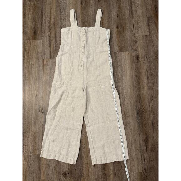 Garnet Hill Women’s Linen Jumpsuit Size 2 - Picture 9 of 11